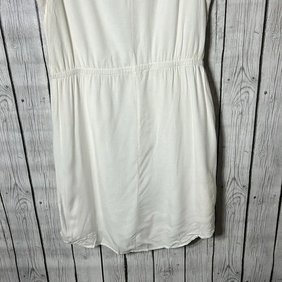 Kenji cream Beaded-sequined-Embroidered Front Sleeveless Lined dress size 8 - Picture 11 of 12